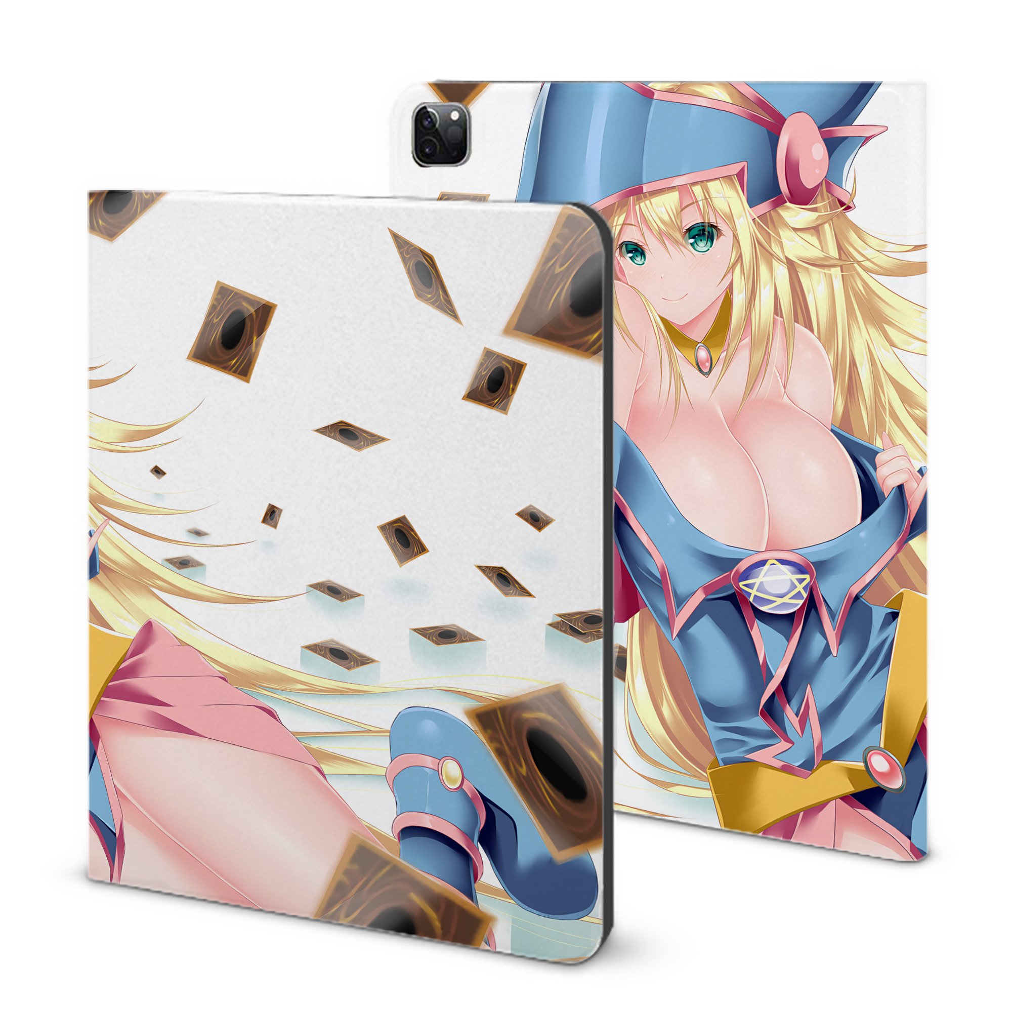 （画像用） 遊☆戯☆王 Yu-Gi-Oh! IPad ケース ブック型 PUレザー TPU 耐衝撃 軽量 薄型 ペン収納なし 全面保護 IPad 各モデル対応